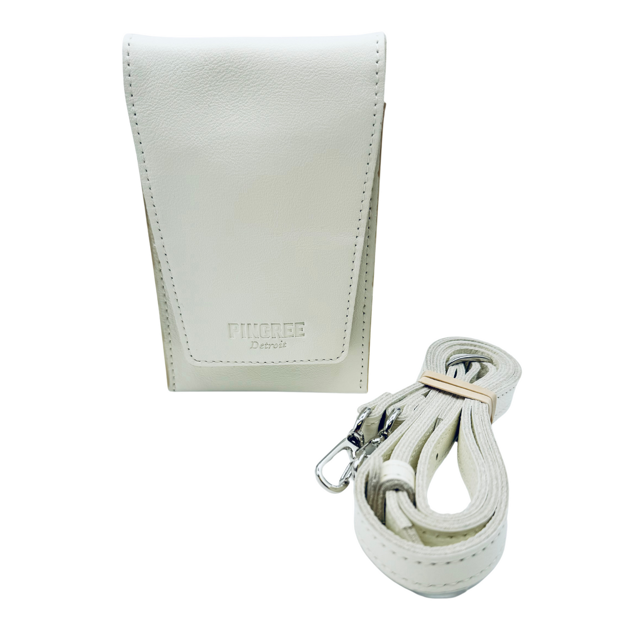 バスケットウィーブハンドバッグ Motown Venue Bag - Leather. Stylish Detroit-Made Compact Crossbody