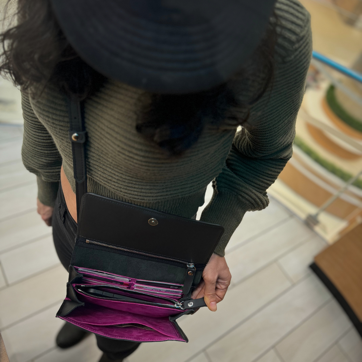 Adeline Lux 5-in-1 Crossbody & Clutch - Leather | Handmade in