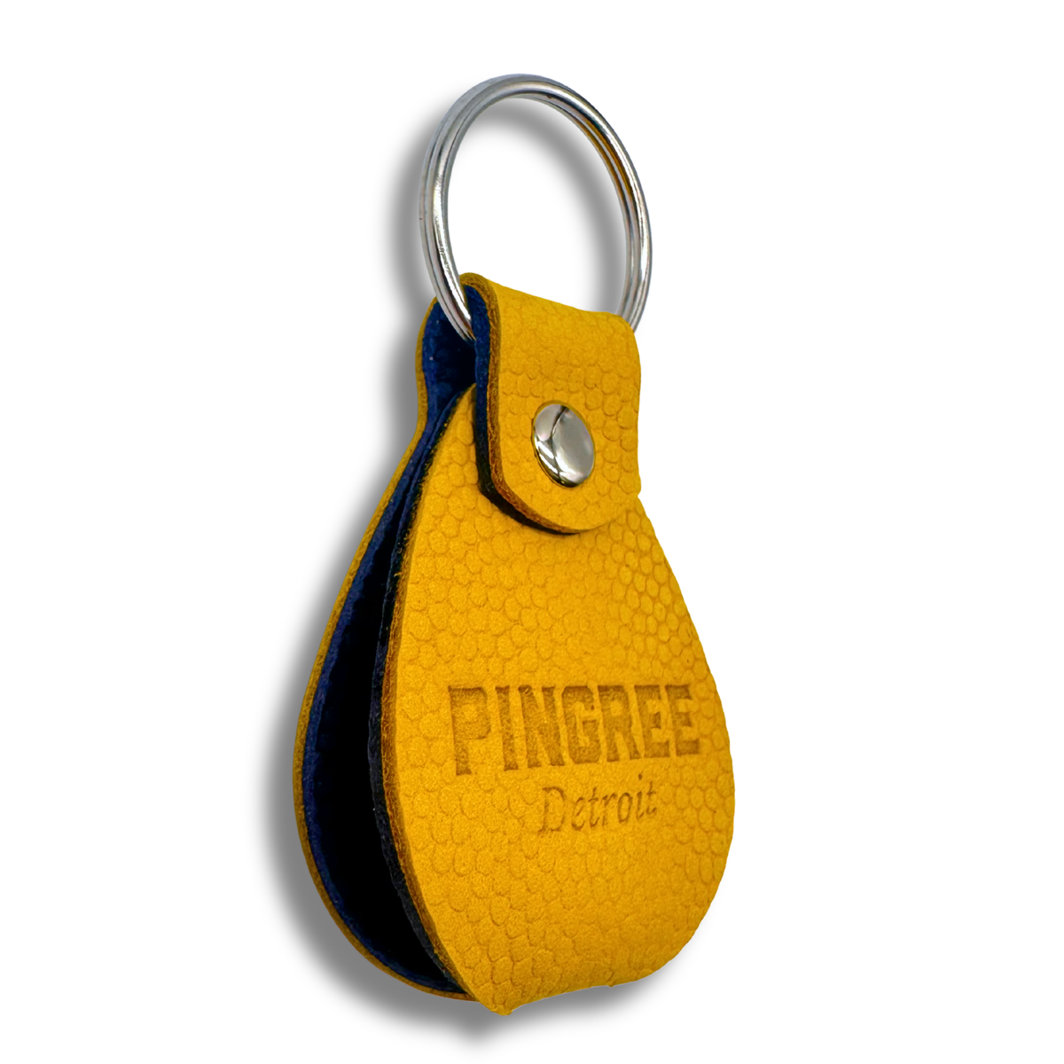 Kercheval Key Chain: Handcrafted with Upcycled Auto Leather