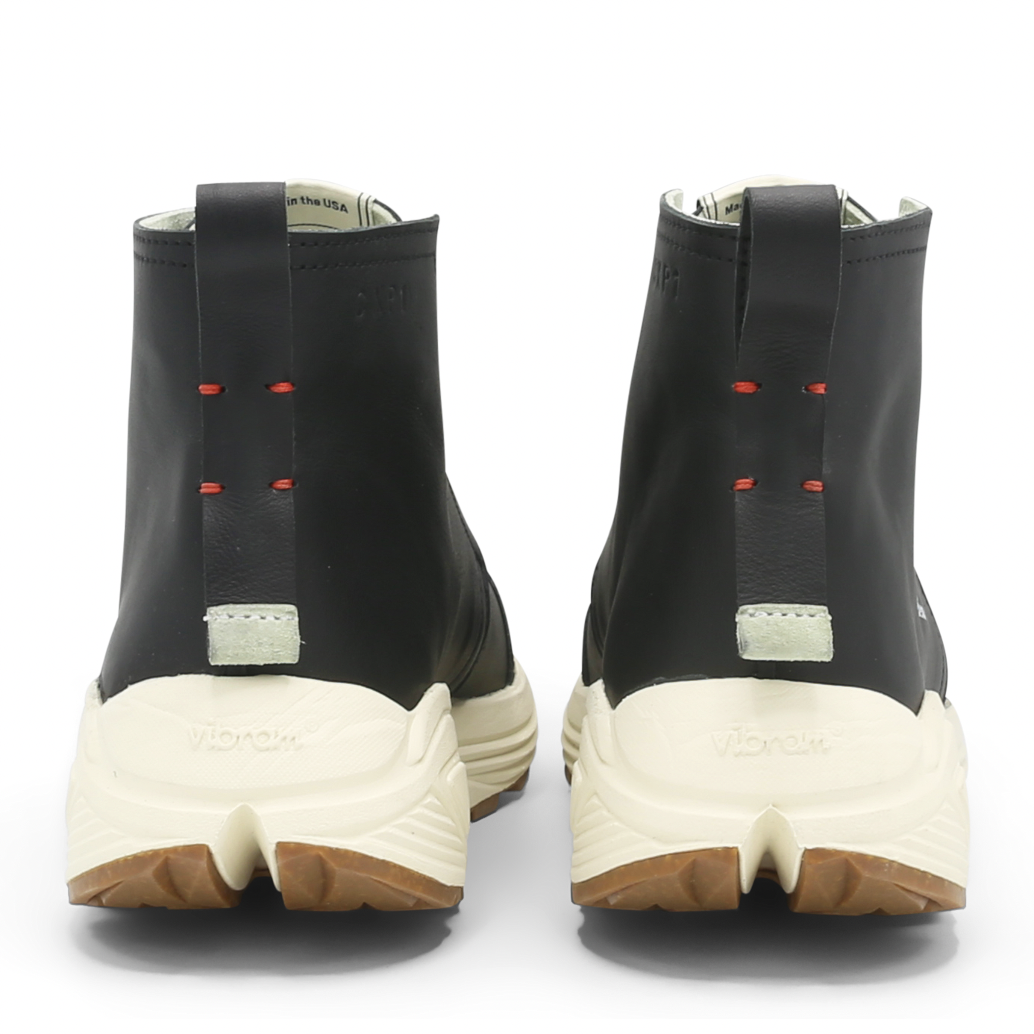 The Chukka boot pictured here in onyx black - is Designed and handmade collaboratively in the USA alongside @comunitymade with upcycled leather and our new Vibram ecostep sole made from recycled materials. This boot’s got the perfect mix of style, comfort, durability, and a lighter footprint on the planet.