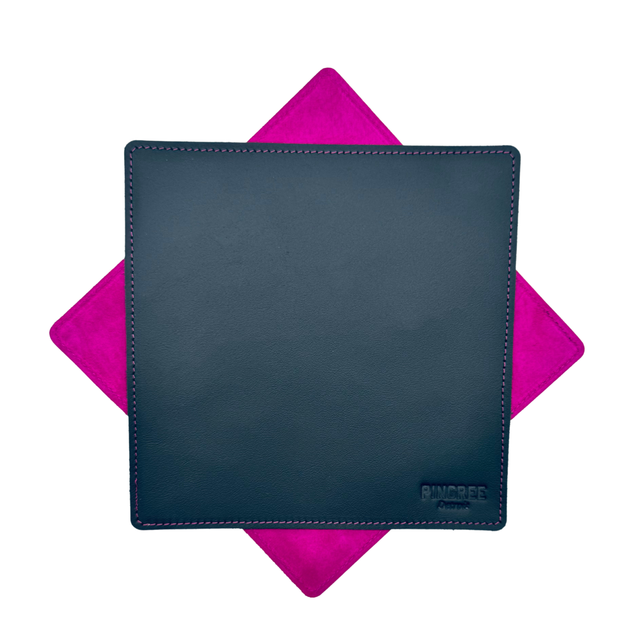 A look at our TTRPG dice tray, with the pink ad black leather pad, removable wooden dice holder, this modular dice tray is great for during a game. This is a DnD accessories for Dungeons and Dragons tray,
RPG dice organizer
custom dice tray handmade
upcycled leather gaming gear
eco-friendly TTRPG accessories
tabletop RPG tray
handmade DnD gear