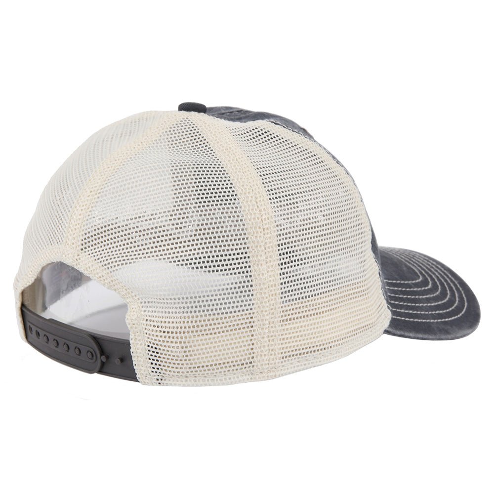 Hat - Ford Vintage Font Low Profile Trucker - Steel Blue/Khaki