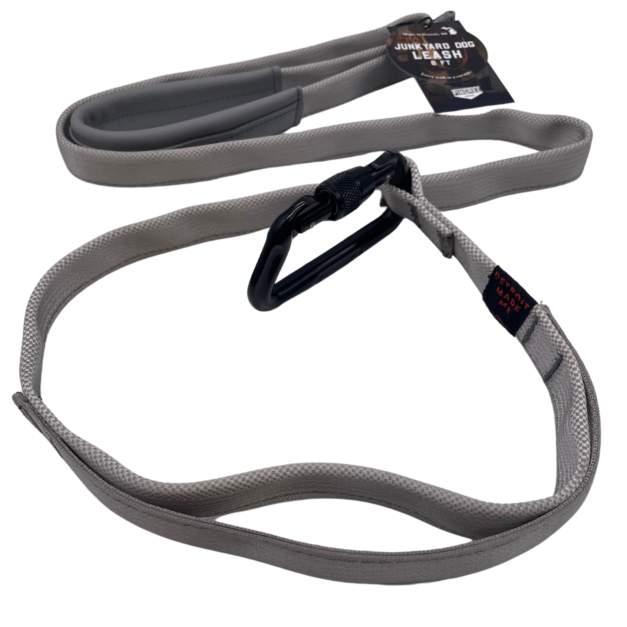 Junkyard Dog Leash - Locking Carabiner -Double handles