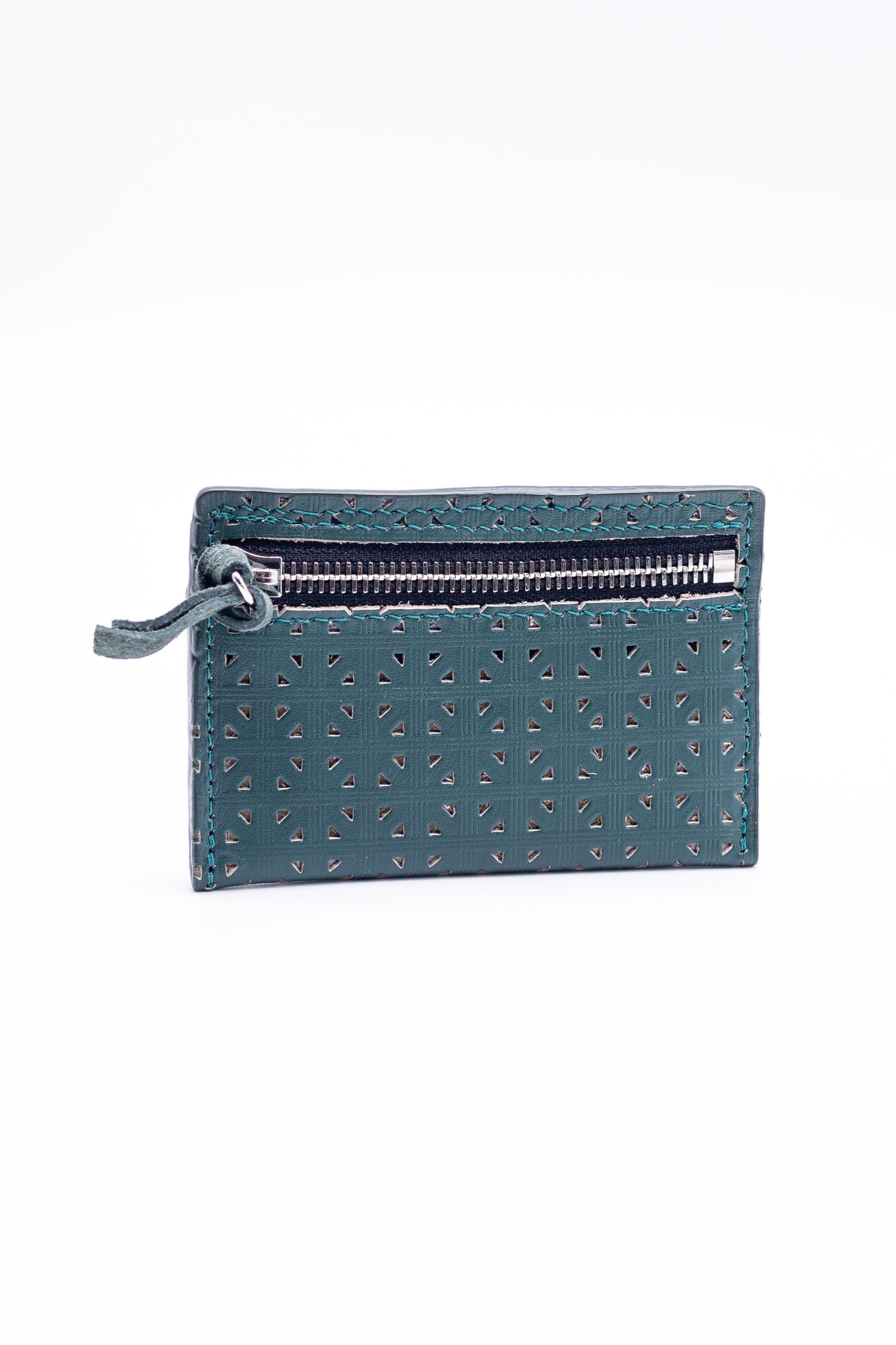 Whittier Zipper Wallet: Upcycled Leather & Handmade in Detroit