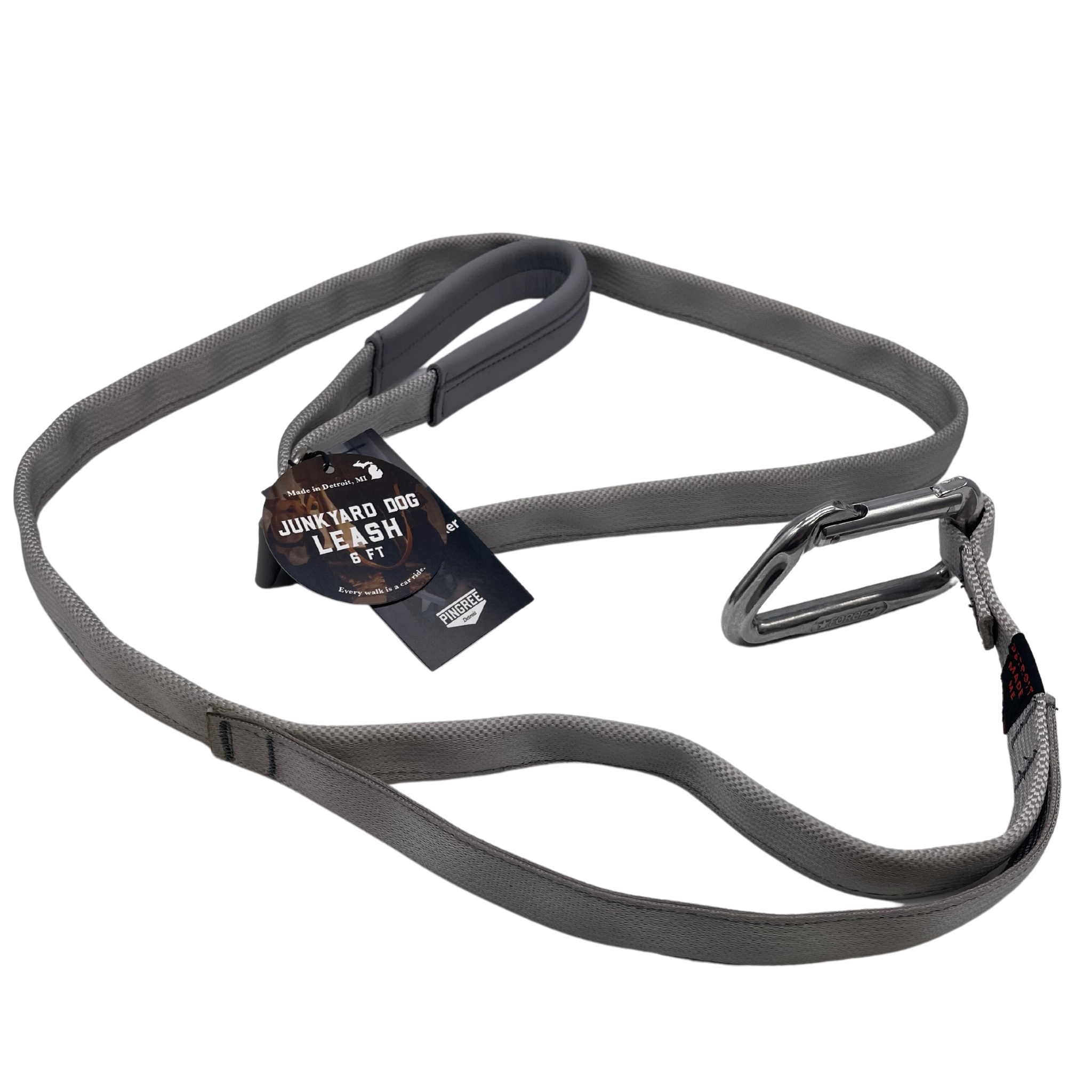 Junkyard Dog Leash - Classic Carabiner (non-locking)- Double handles