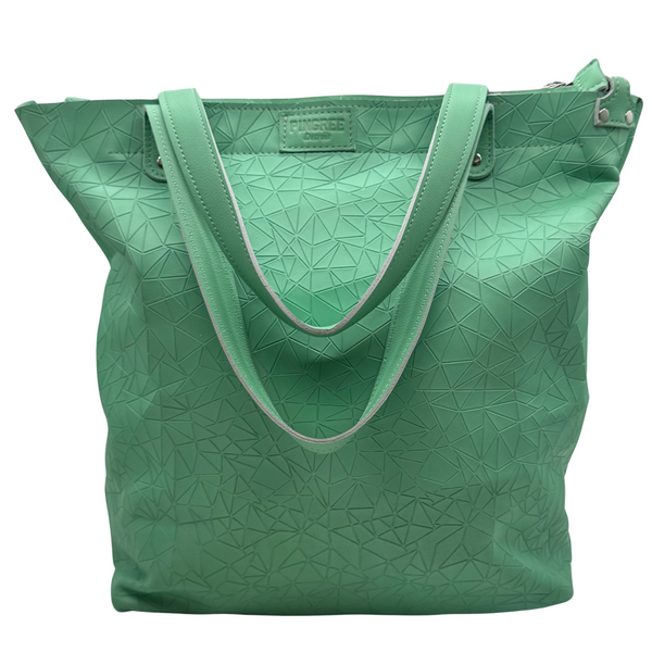 Stylish Work and Travel Tote Bag Made With Upcycled Leather