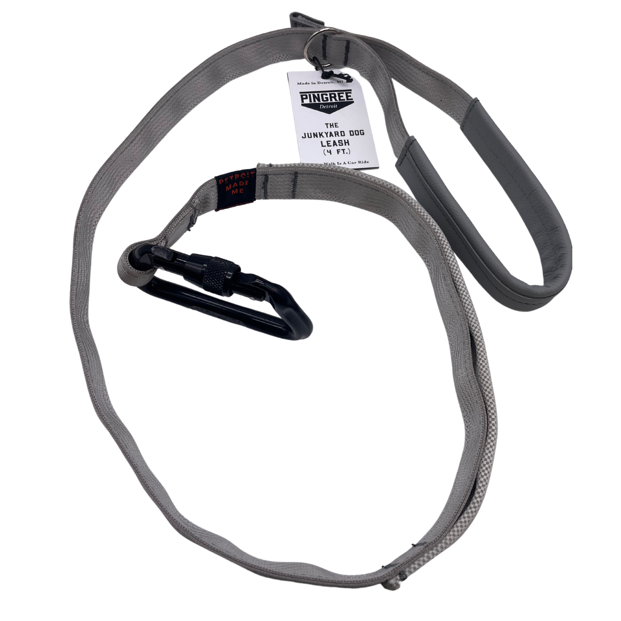 Junkyard Dog Leash - Locking Carabiner -Double handles