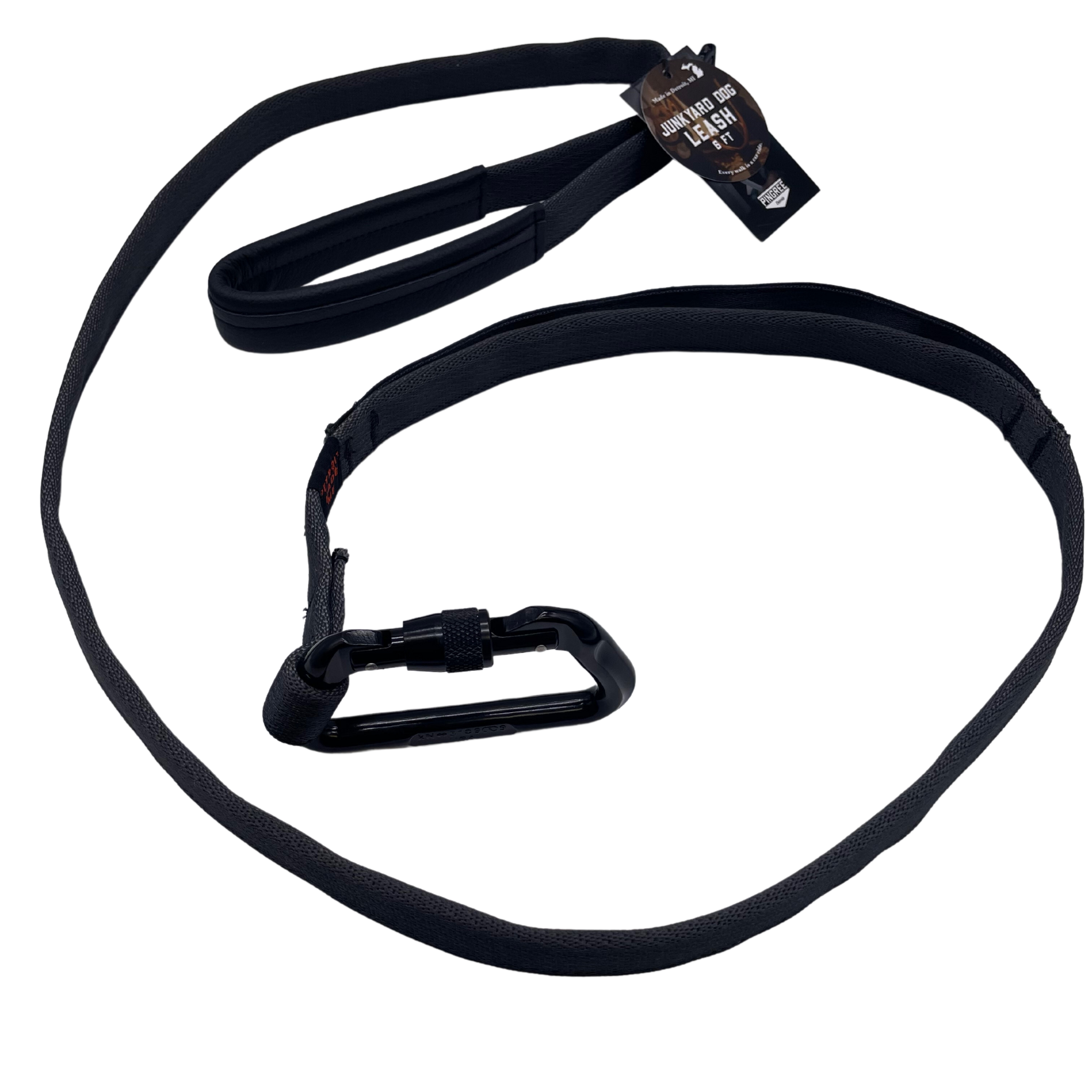 Junkyard Dog Leash - Locking Carabiner -Double handles