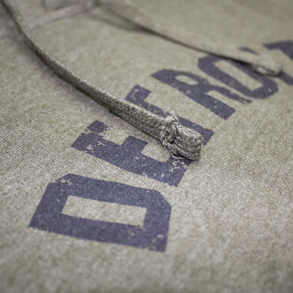 Detroit Bend Hoodie Sweatshirt Army Green