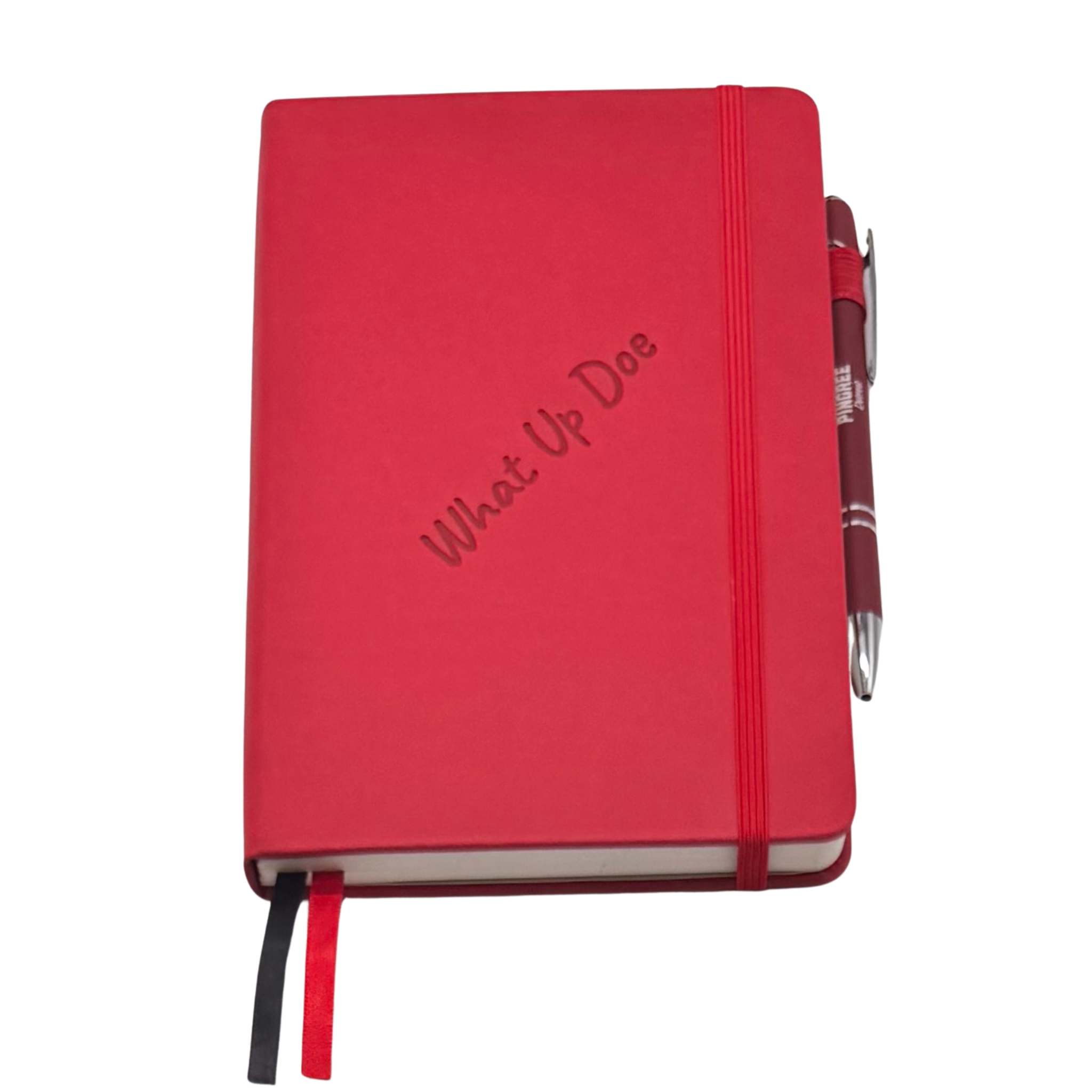 Our hand assembled Journal crafted with 100% recycled paper pulp with lined pages. Detroit made me. Includes a pen, double bookmarks a front pocket and a rear pocket and elastic closure that we sew for reinforcement. A 5 size, comparable to a moleskine style, fits inside of our portfolio or works great as a standalone.