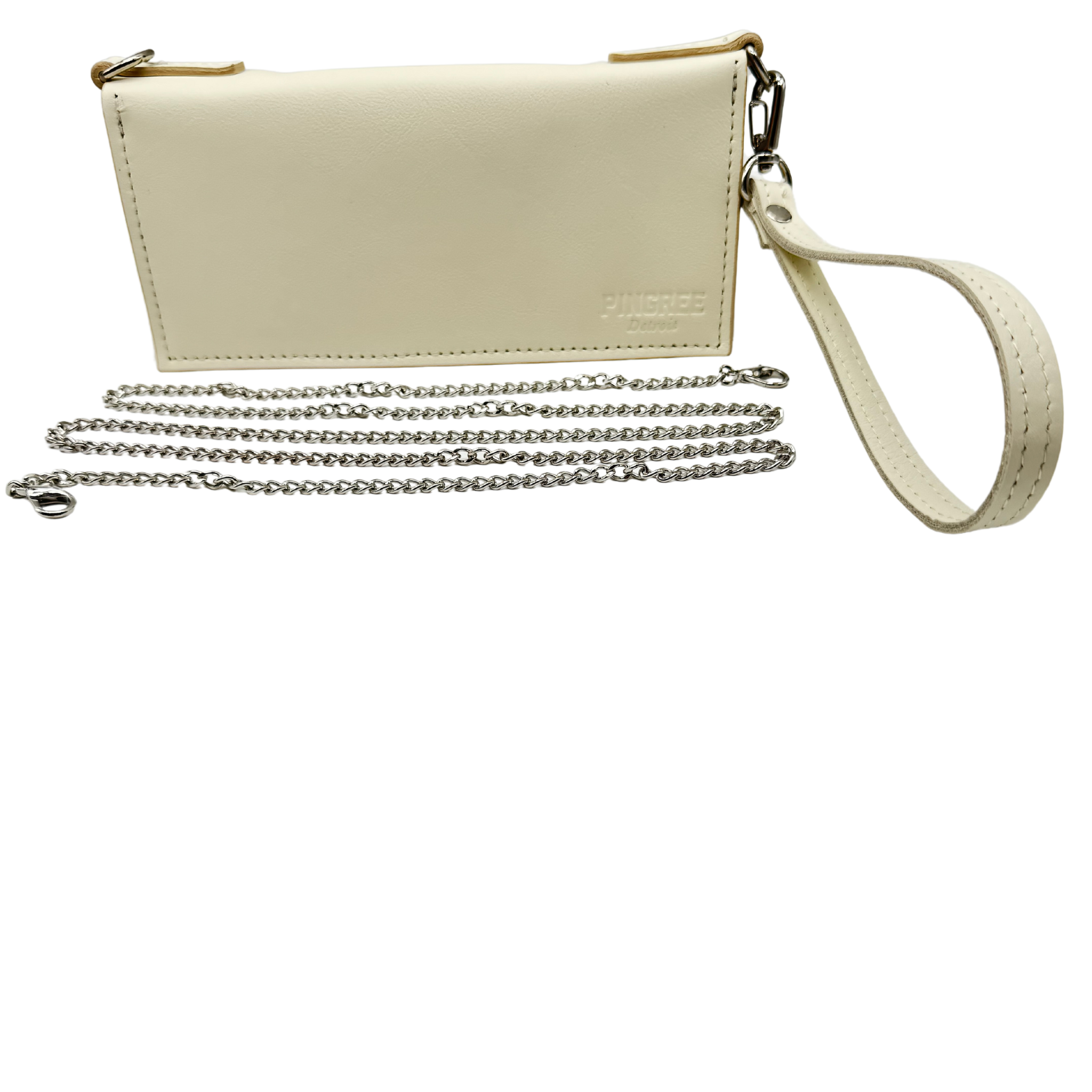 The Adeline: Clutch and Cross-body - Silver Chain