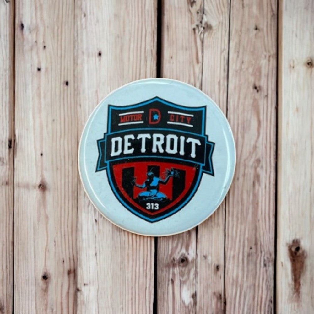 Button - Detroit Shield
