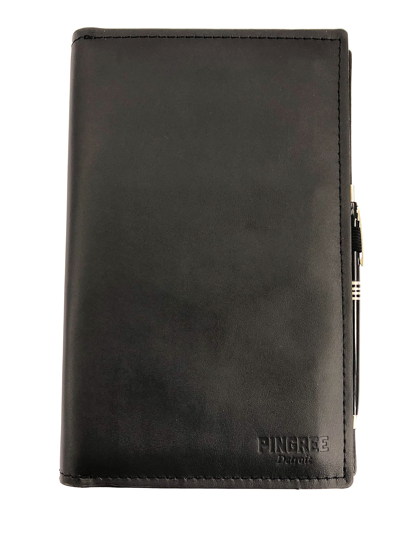 All black Pingree Moleskine Work Folio. Made in the USA from repurposed automotive leather. Smells like a new car because it nearly was.